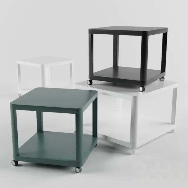 IKEA TINGBY side tables on castors – 216957