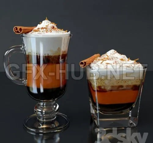 Irish Coffee 3D Model – 217303