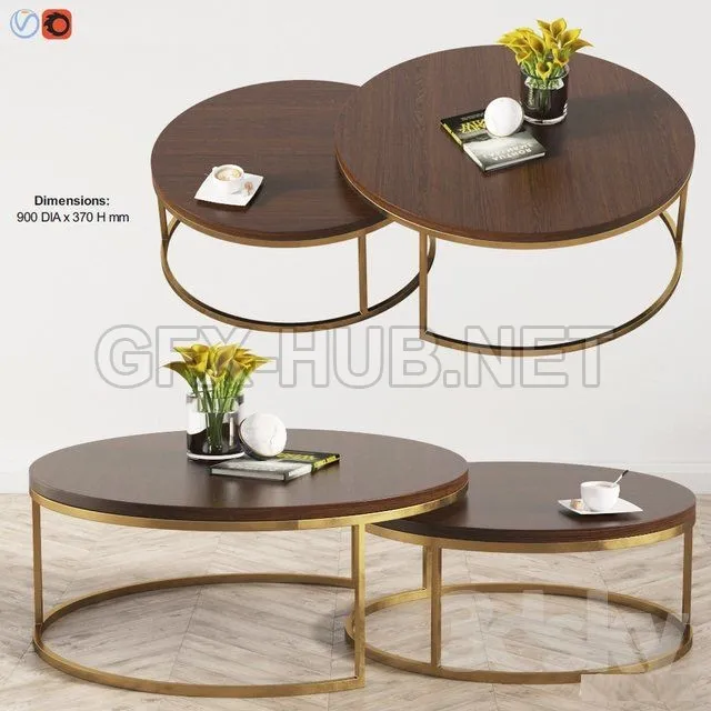 Kanta Nested Coffee Tables Boydblue 3D Model – 217613