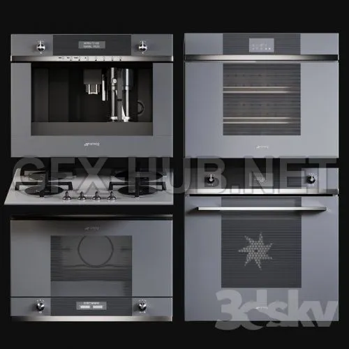 Kitchen Appliances Smeg Linea 3d model – 217871