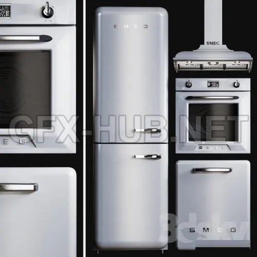 Kitchen Appliances Smeg Victoria 3D model – 217873