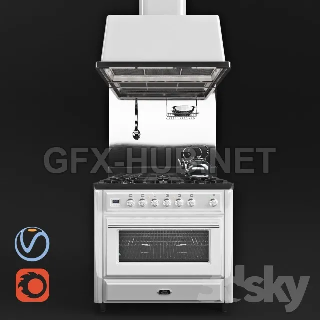 Kitchen unit Ilve Majestic MT-90 – 217987