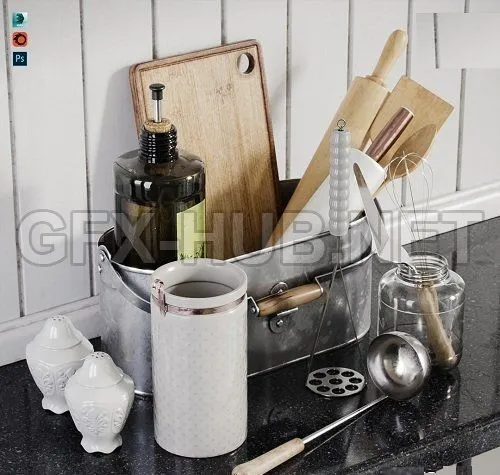 Kitchenware Set 3d Models – 217995