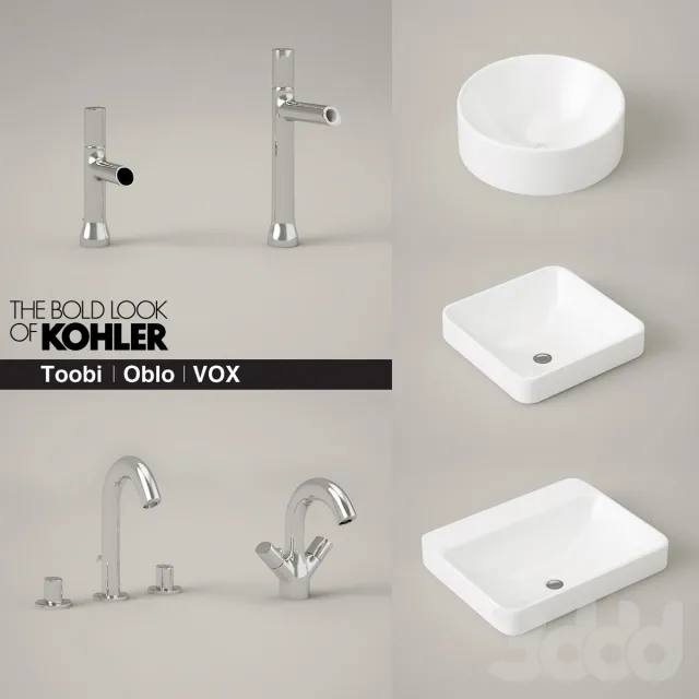 KOHLER Toobi and Oblo faucets and Vox sinks – 218039