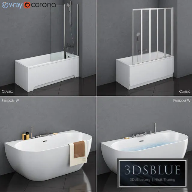 BATHROOM – BATHTUB – 3DSKY Models – 1324