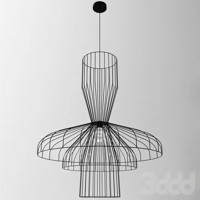 Lamp Parachute Composizione 2 – Nero – 218493