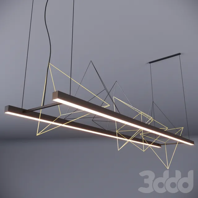 Lamp with wire pyramids – 218503
