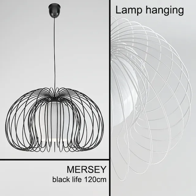 Lampa wiszaca MERSEY black – 218529