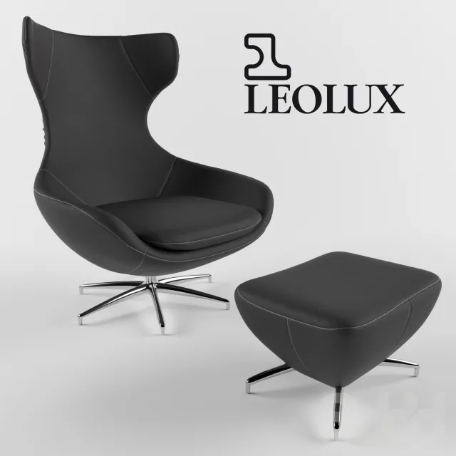 LEOLUX CARUZZO Leather armchair – 218813