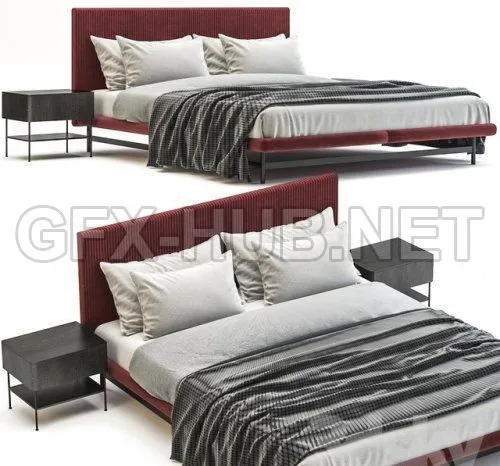 Line Bed 3d model – 218981