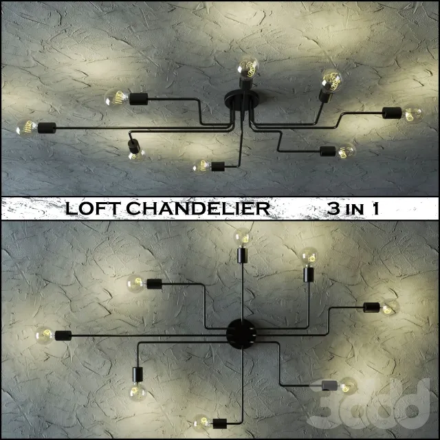 LOFT CHANDELIER 3 in 1 – 219079