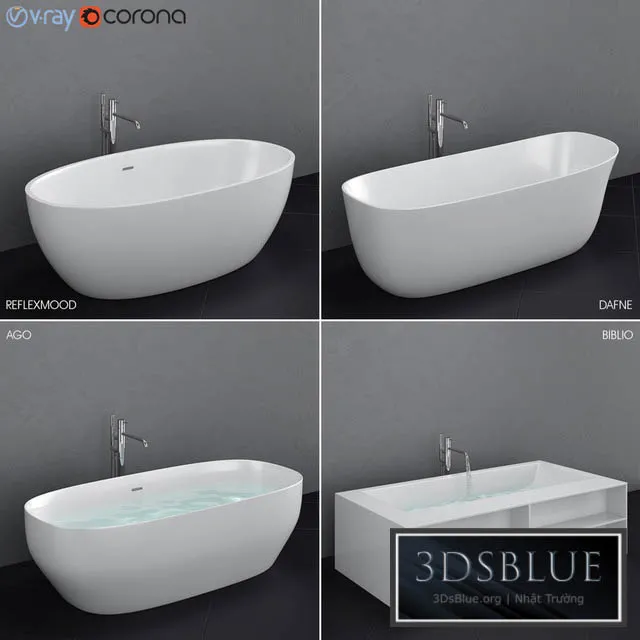 BATHROOM – BATHTUB – 3DSKY Models – 1357