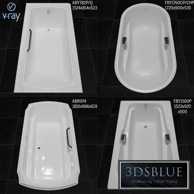 BATHROOM – BATHTUB – 3DSKY Models – 1372