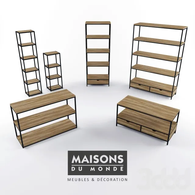 Maisons du Monde Long Island shelves collection – 219605