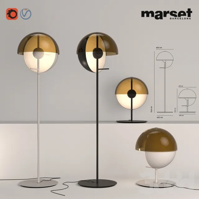 MARSET – Theia Floor  Table Lamp – 219769