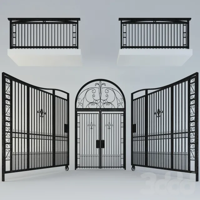 Metal doors and railing – 219987