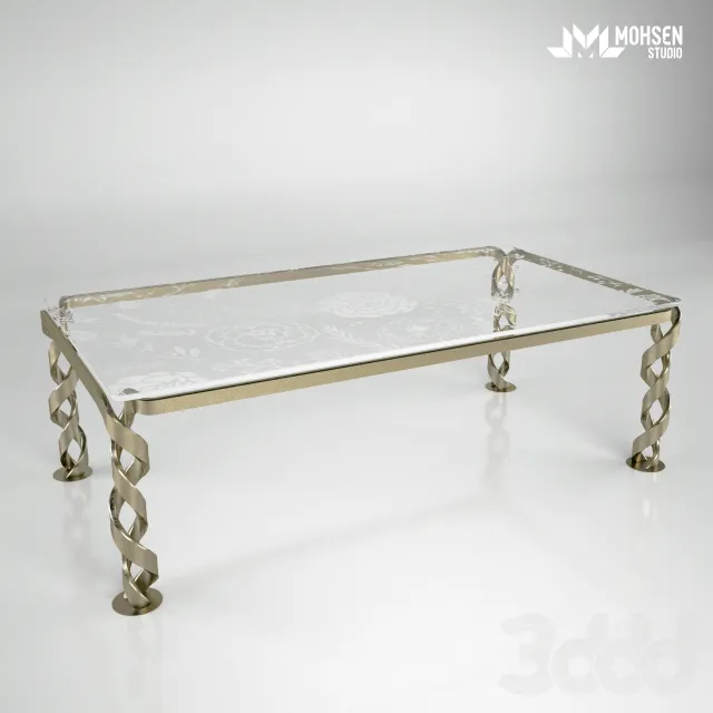 Metal Table Gold – 220009