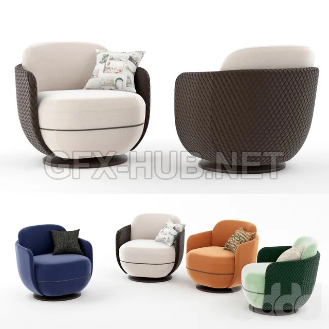 Miles Lounge armchair by Wittmann (Corona) – 220125