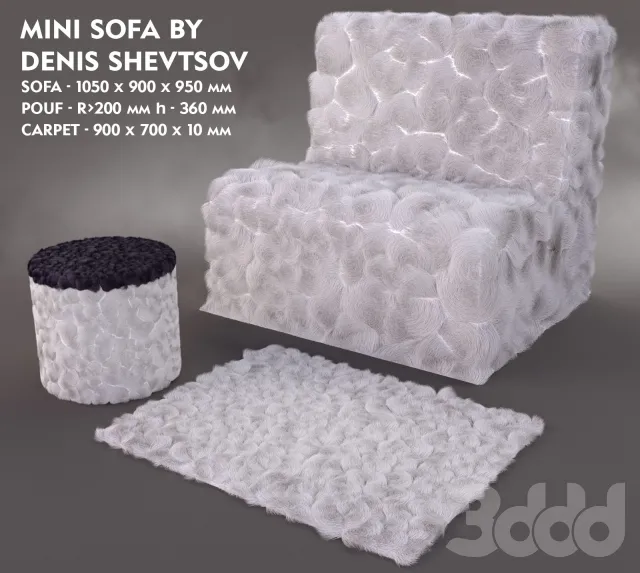 Mini Sofa (Hair and Fur) – 220149