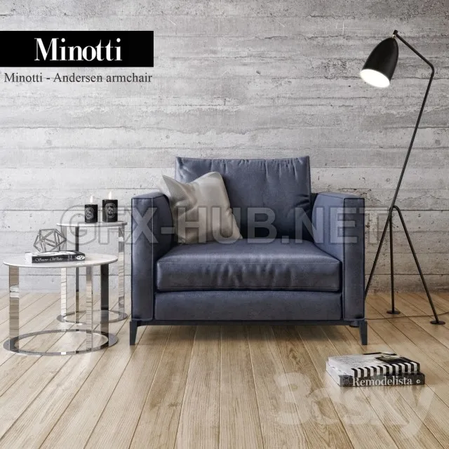 Minotti Andersen Armchair – 220191