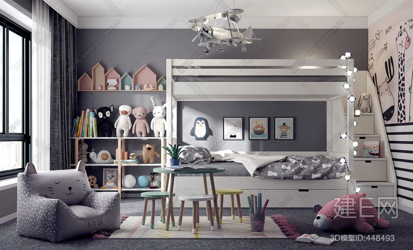 CHILDROOM – 3D SCENES – VRAY – 266