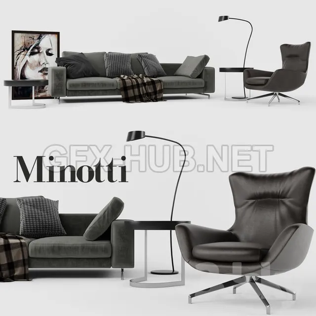 Minotti Set 01 Sherman Sofa – 220297