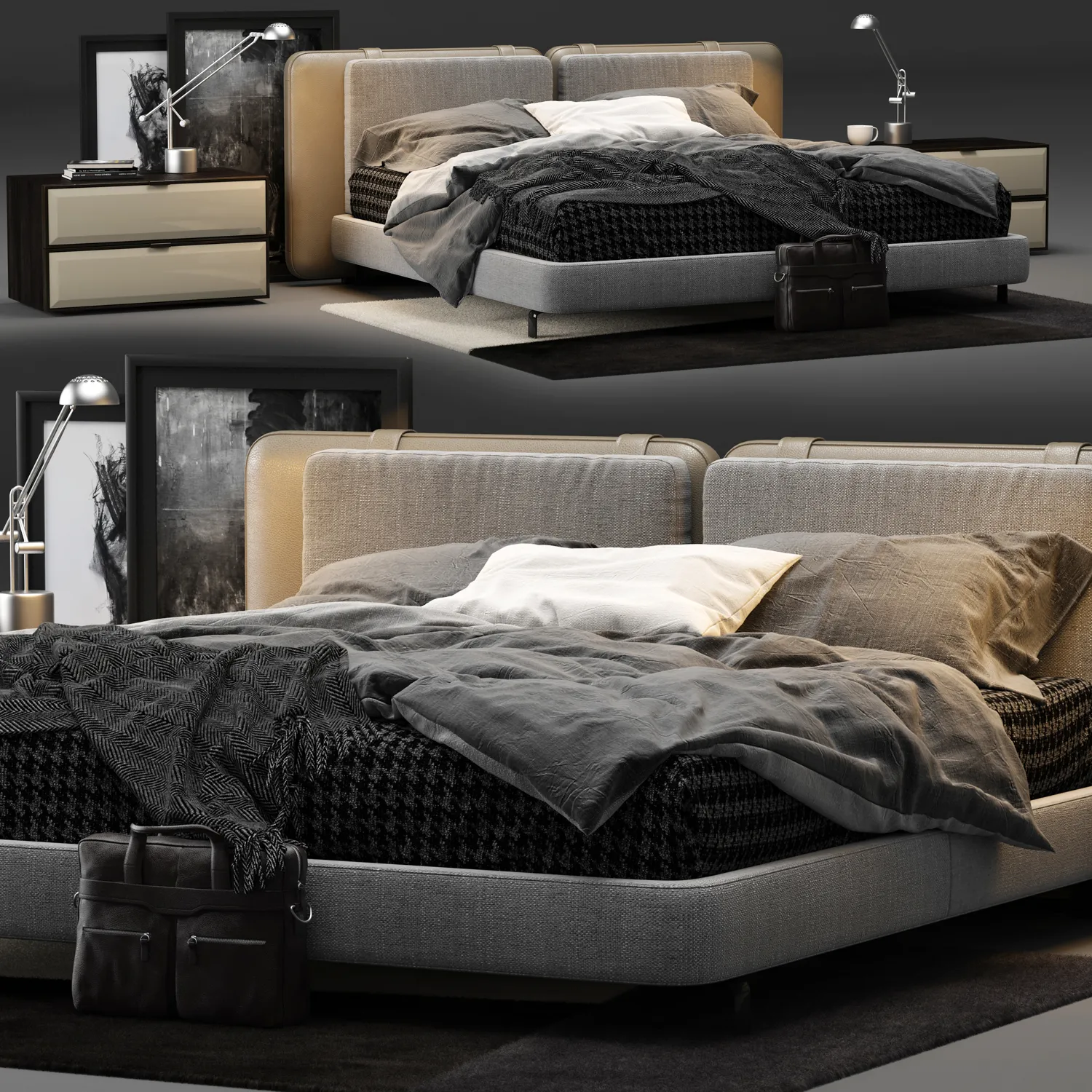 Minotti Tatlin Soft Bed – 220329