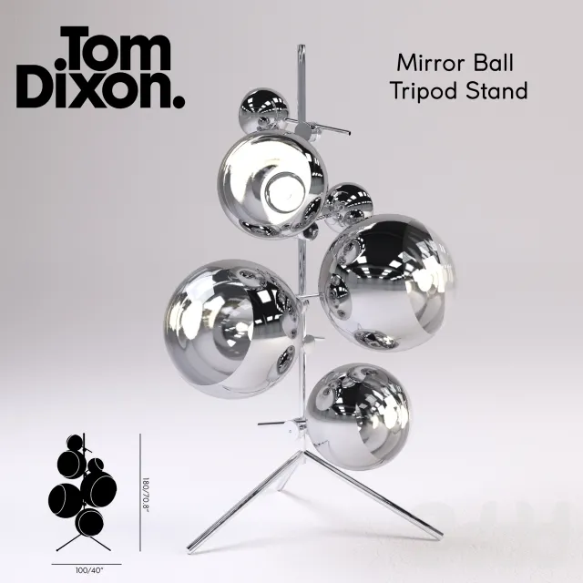 Mirror Ball Tripod Stand – 220375