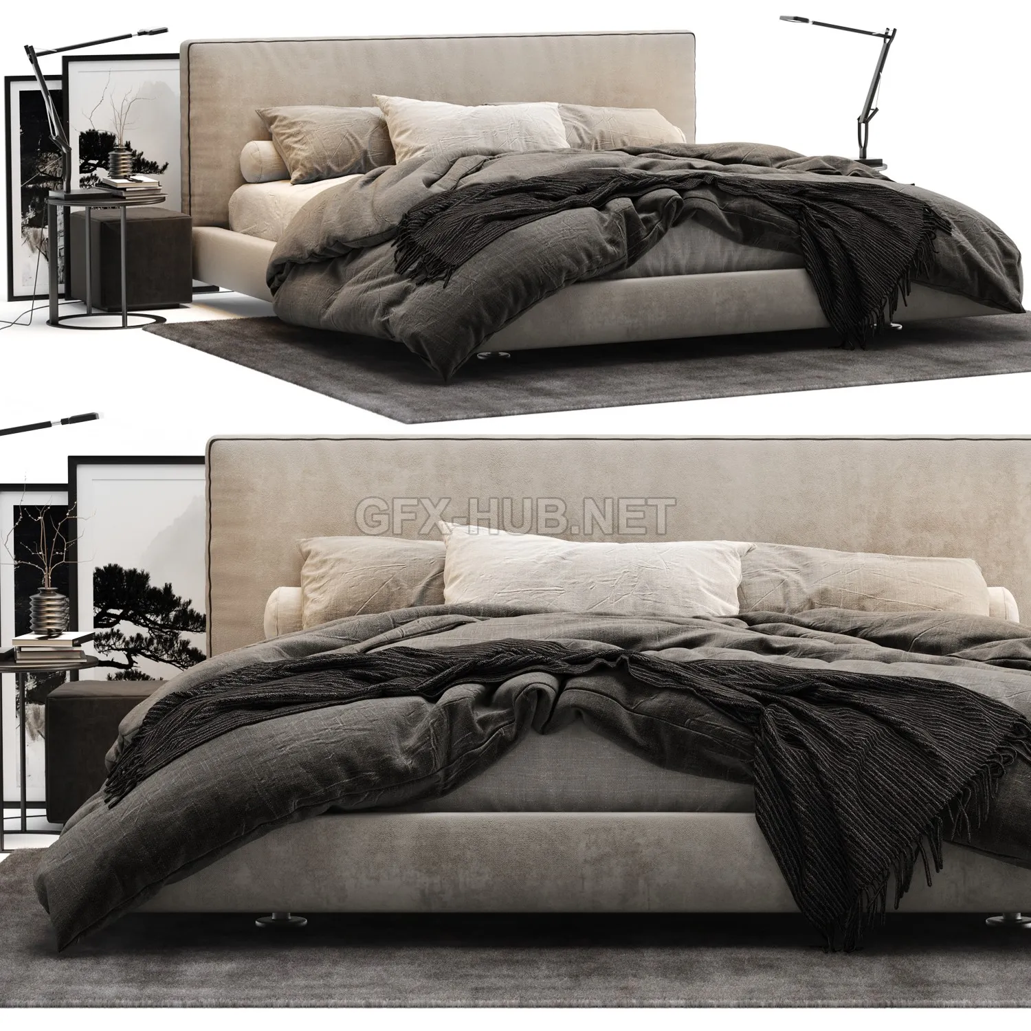 Modern bed Richard by BB Italia – 220525