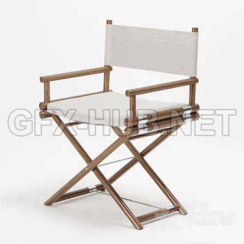 Modern Director Chair Braid MAXIM 3D model – 220573