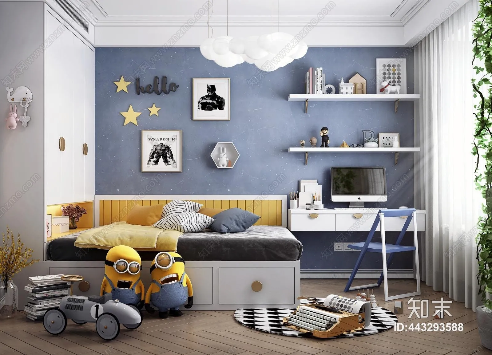 CHILDROOM – 3D SCENES – VRAY – 268