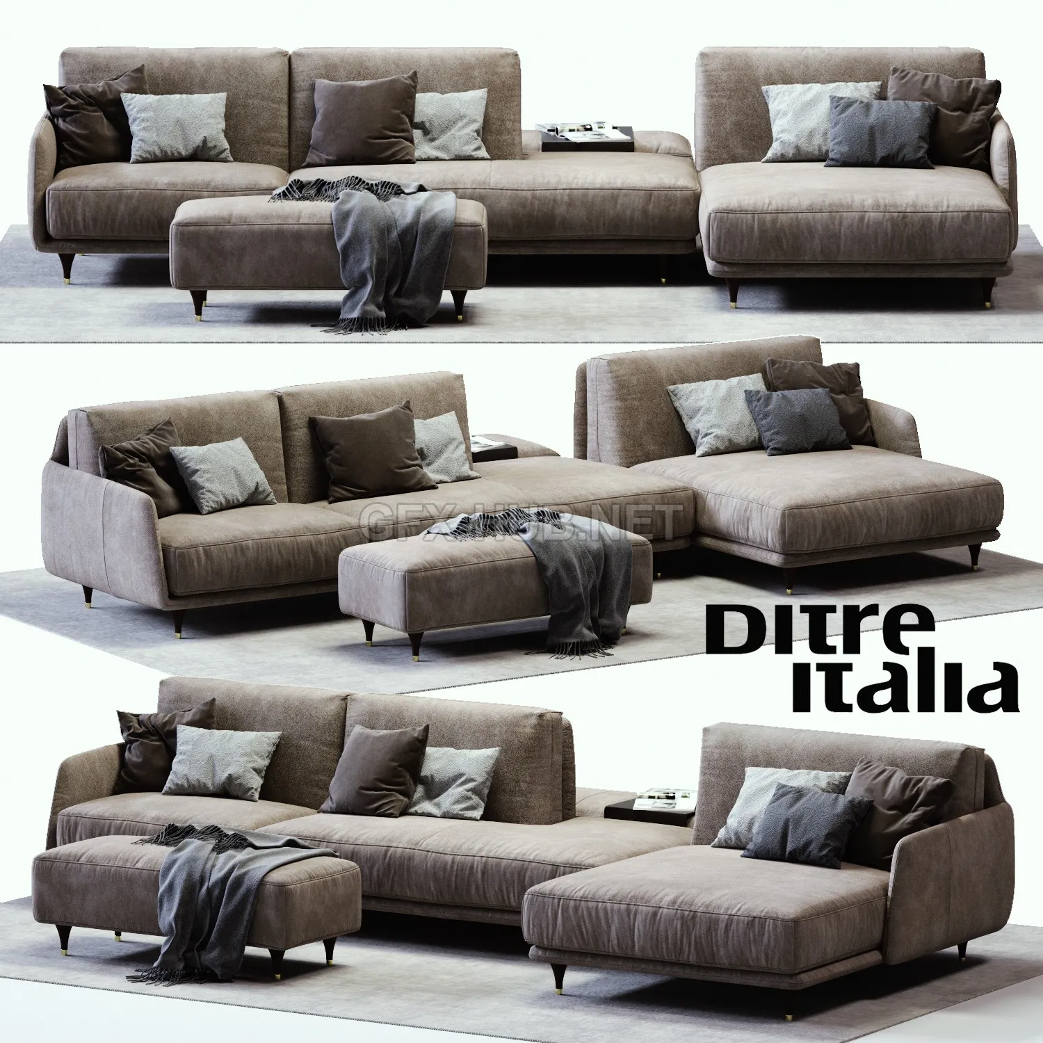 Modern sofa ELLIOT by Ditre Italia – 220661