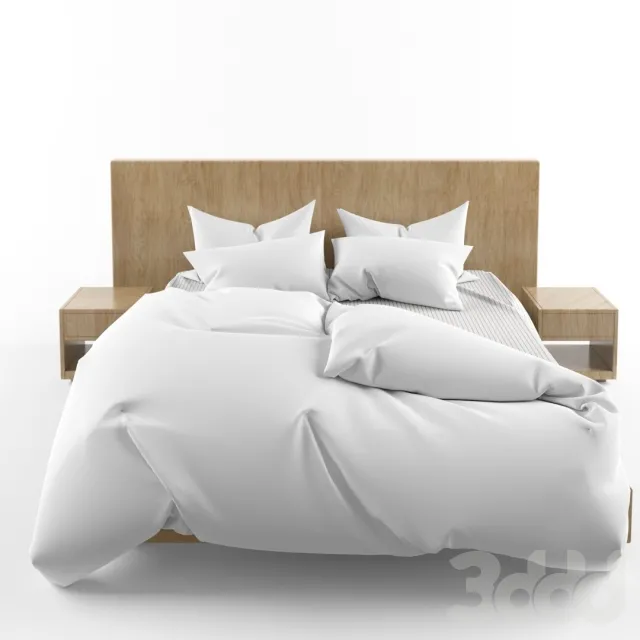 Modern White Bed – 220687