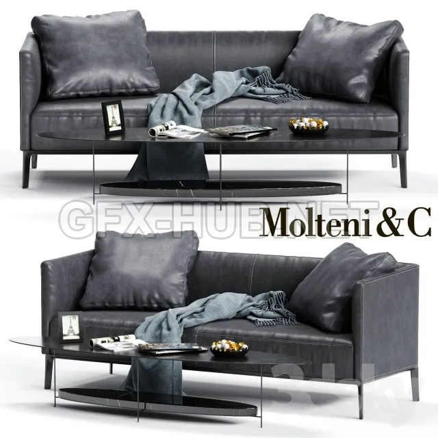 Molteni  C CAMDEN Low Backrest Sofa – 220755