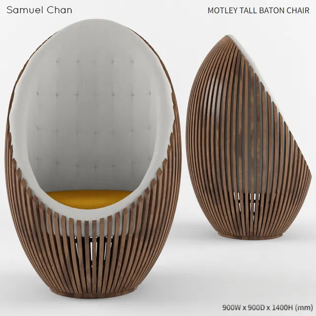 Motley Tall Baton Chair by Samuel Chan – 220881