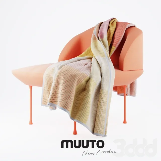 Muuto Oslo Chair and Loom Blanket – 220979