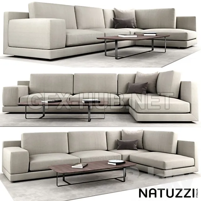 Natuzzi agora Sofa 3D model – 221067