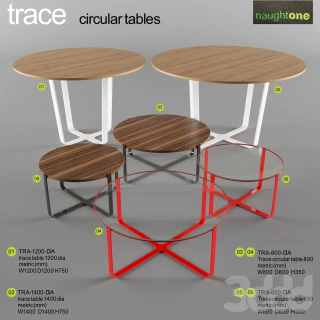 Naughtone. Trace round tables – 221087