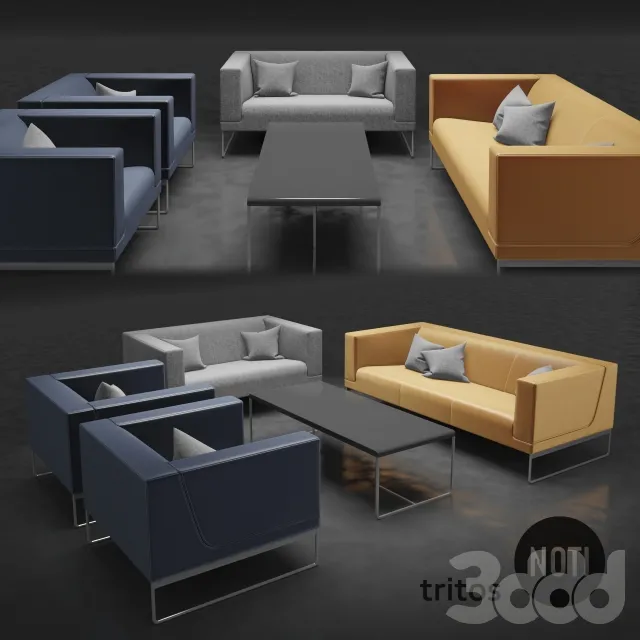 Noti trinos armchair sofas table – 221307