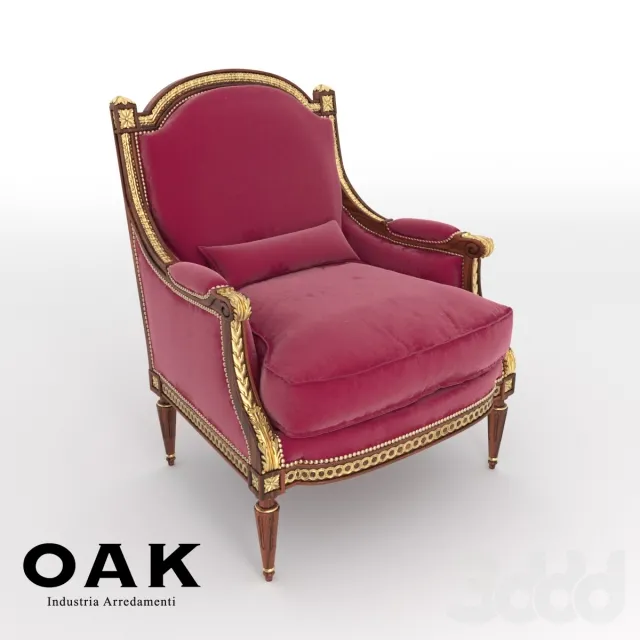 OAK Upholstered Armchair – mg3141 – 221377