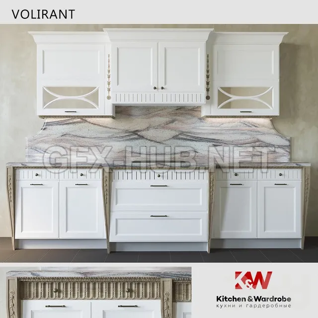 OM (Official 3d Model) Кухня Volirant – 221583