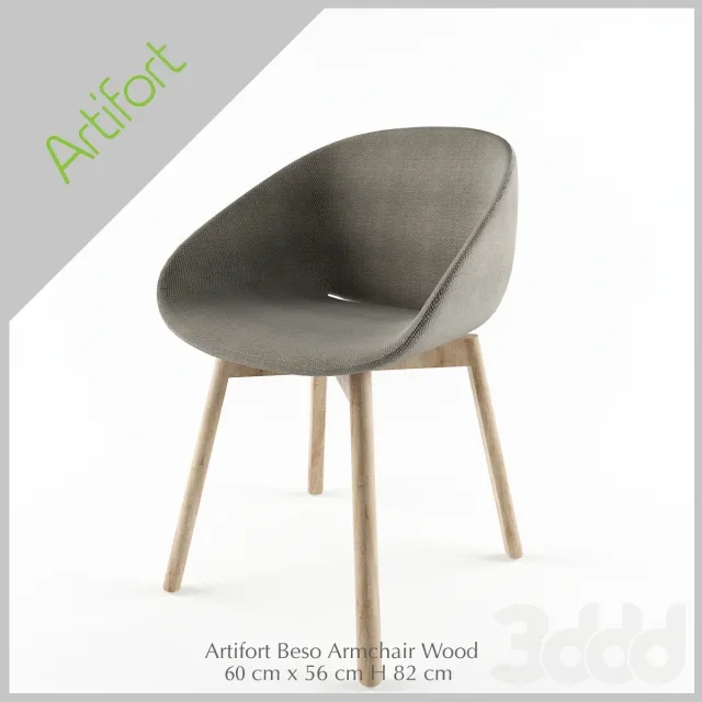 OM Artifort Beso Armchair Wood – 221595