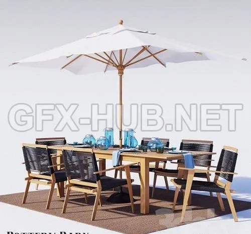 Outdoor furniture Palmer Rope 3D Model – 221925
