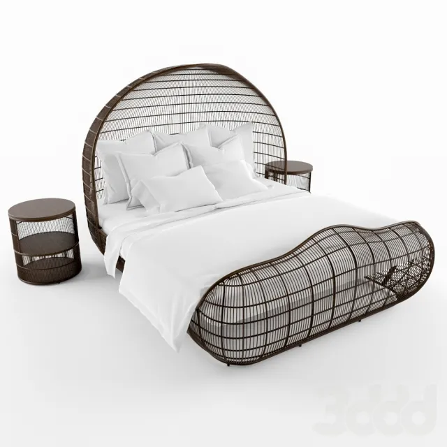 outdoor rattan bed – 221939