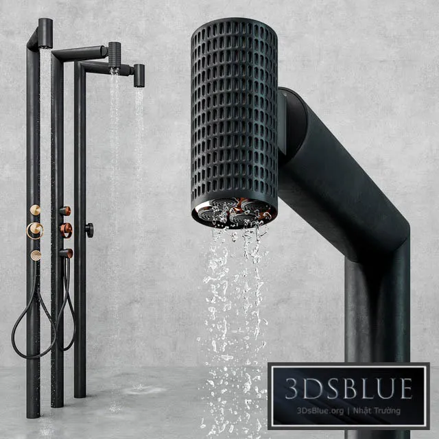 Shower Gessi Outdoor Wellness G01 3DS Max - thumbnail 3