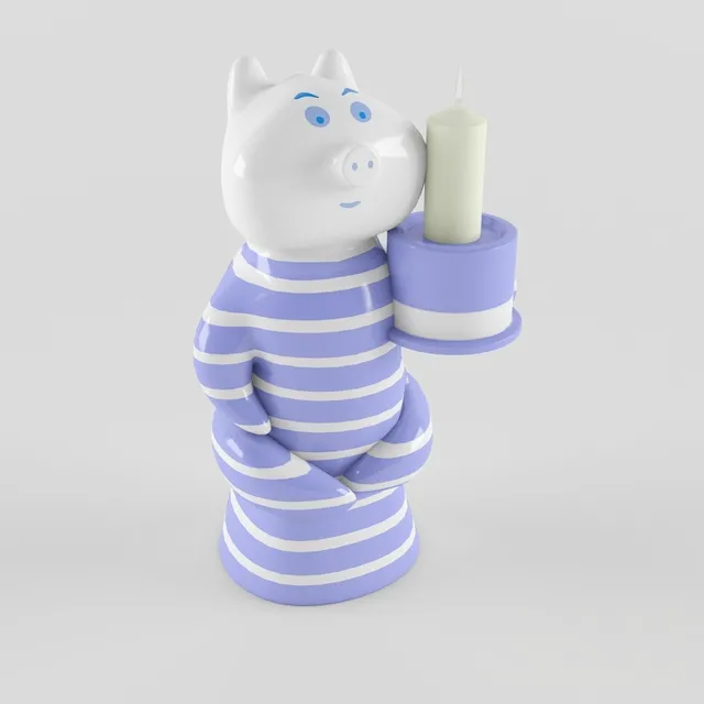 Pig candle holder – 222423
