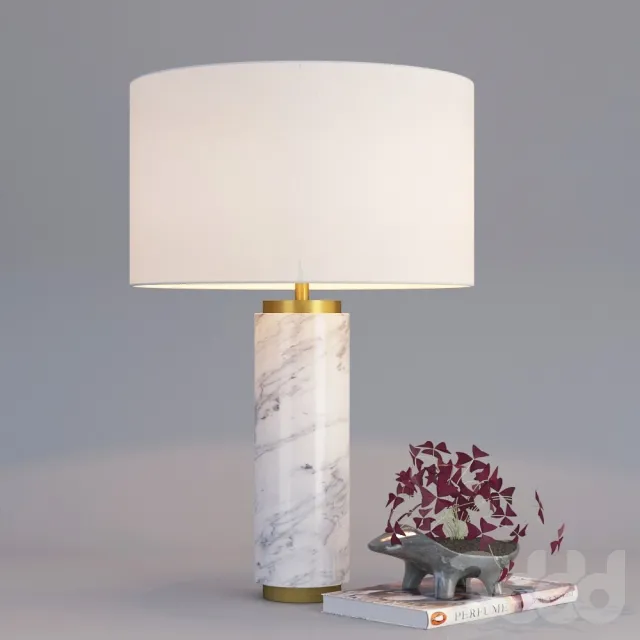 Pillar Table Lamp – Marble – 222441