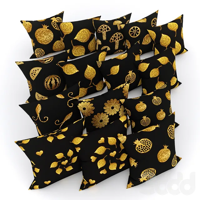 pillow set gold autumn – 222457