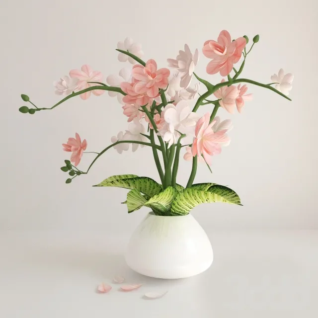 Pink White Flowers – 222509