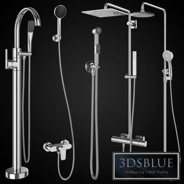 Shower systems and hygiene showers Ravak | GROHE | Villeroy & Boch | set 92 3DS Max - thumbnail 3